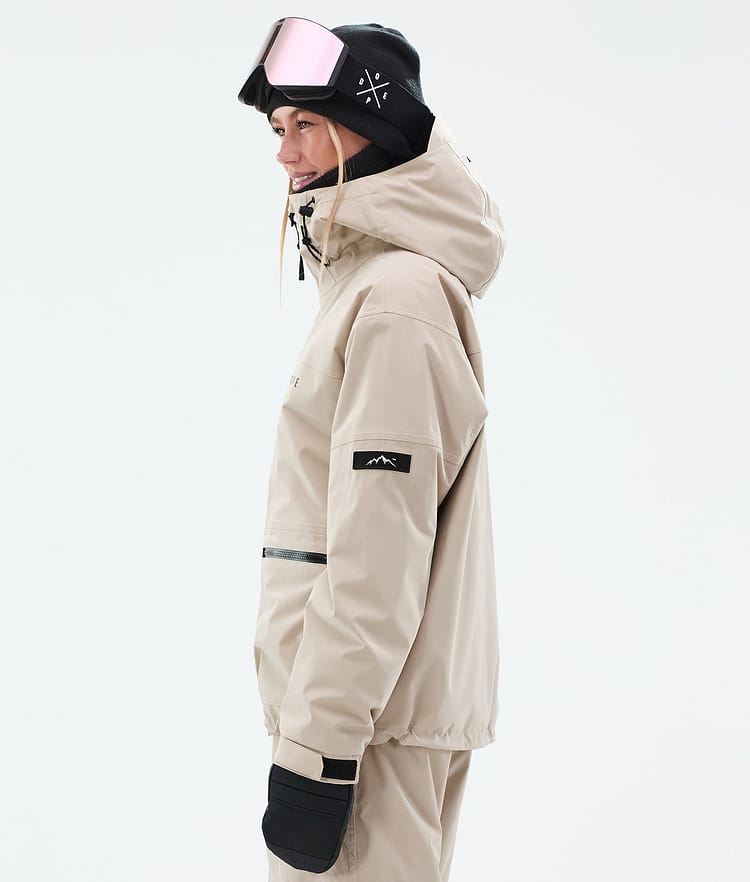 Dope Vertex W Snowboardjakke Dame Sand, Bilde 5 av 8