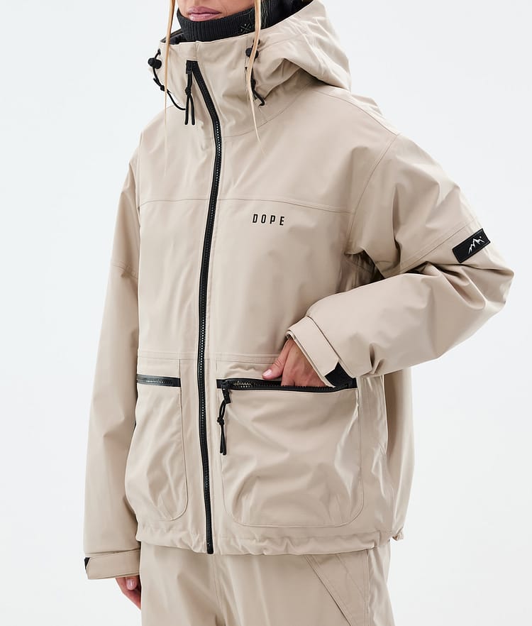 Dope Vertex W Snowboardjakke Dame Sand, Bilde 7 av 8
