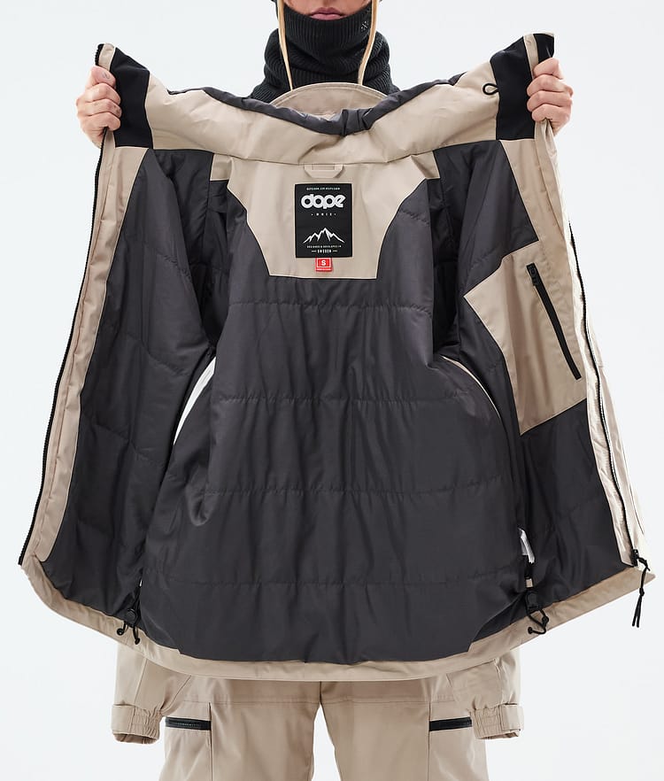 Dope Vertex W Snowboardjakke Dame Sand, Bilde 8 av 8