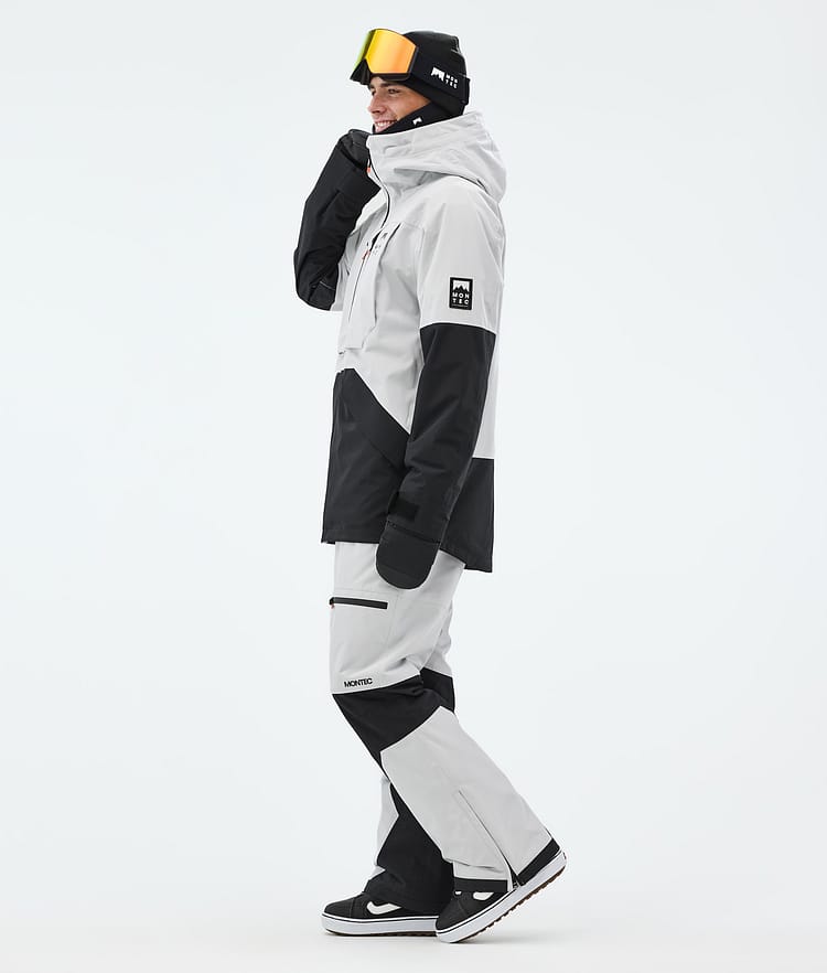 Montec Arch Snowboardjakke Herre Light Grey/Black, Bilde 4 av 10