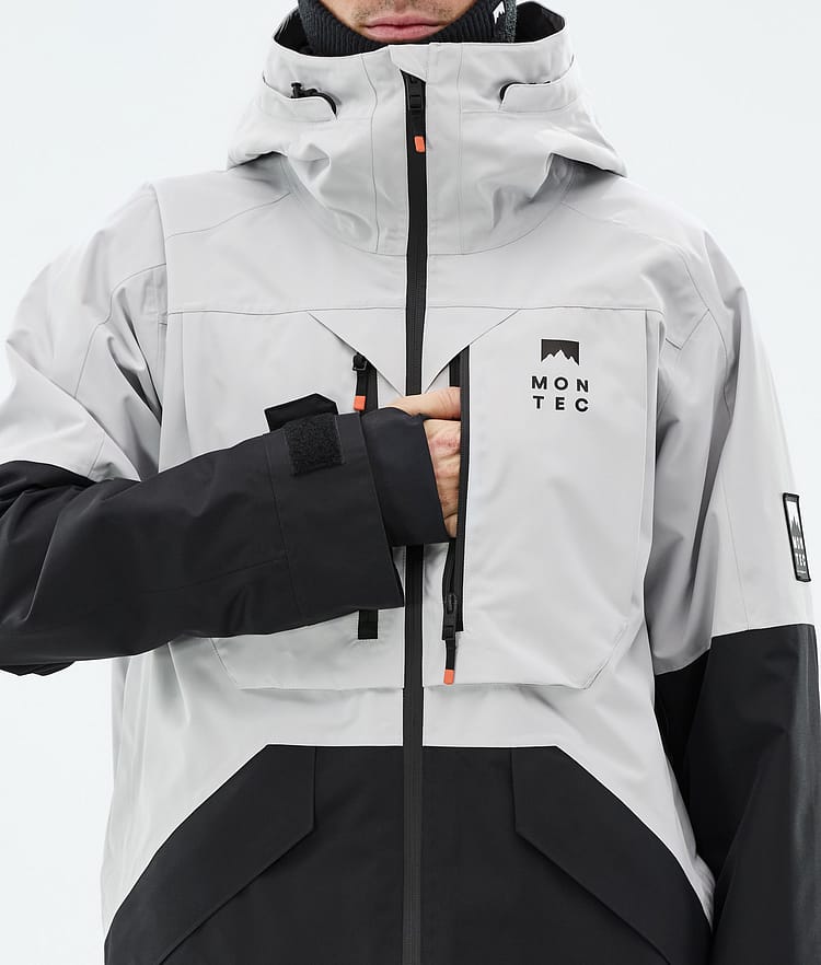 Montec Arch Snowboardjakke Herre Light Grey/Black, Bilde 9 av 10