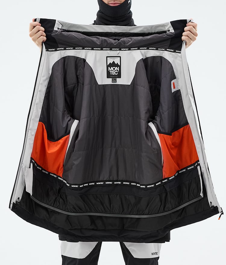 Montec Arch Snowboardjakke Herre Light Grey/Black, Bilde 10 av 10