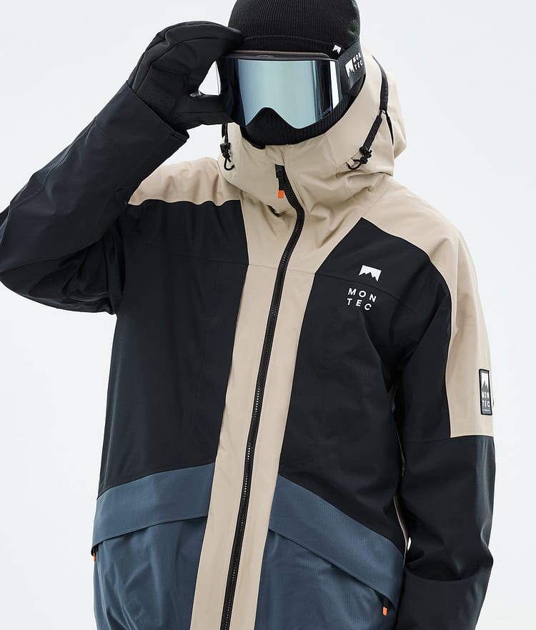 Montec Morpheus Snowboardjakke Herre Sand/Black/Metal Blue, Bilde 2 av 10