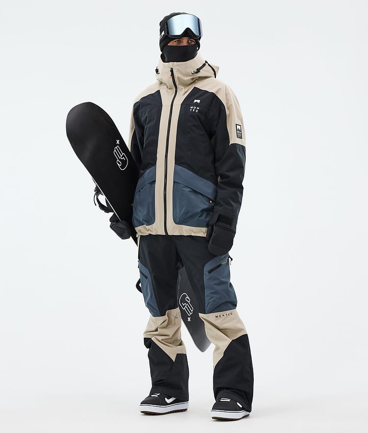 Montec Morpheus Snowboardjakke Herre Sand/Black/Metal Blue, Bilde 2 av 9