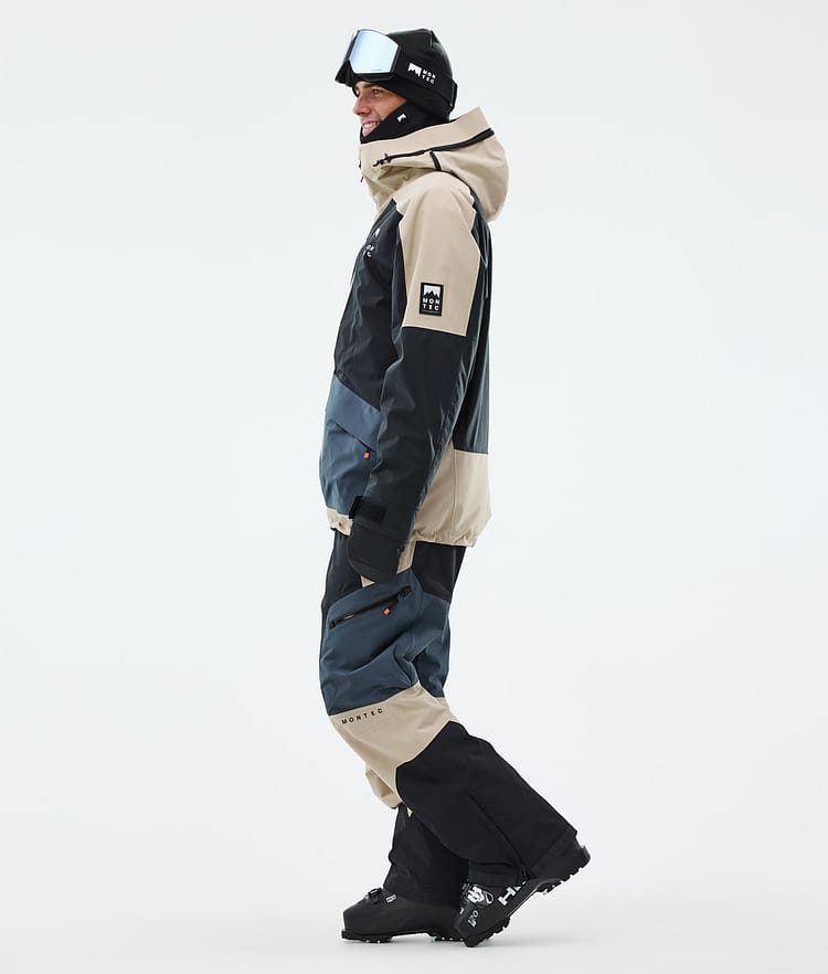 Montec Morpheus Skijakke Herre Sand/Black/Metal Blue, Bilde 4 av 10