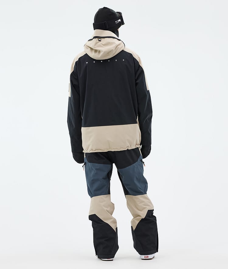 Montec Morpheus Snowboardjakke Herre Sand/Black/Metal Blue, Bilde 4 av 9