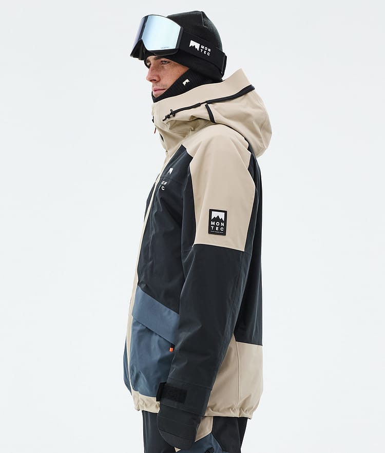 Montec Morpheus Snowboardjakke Herre Sand/Black/Metal Blue, Bilde 6 av 10
