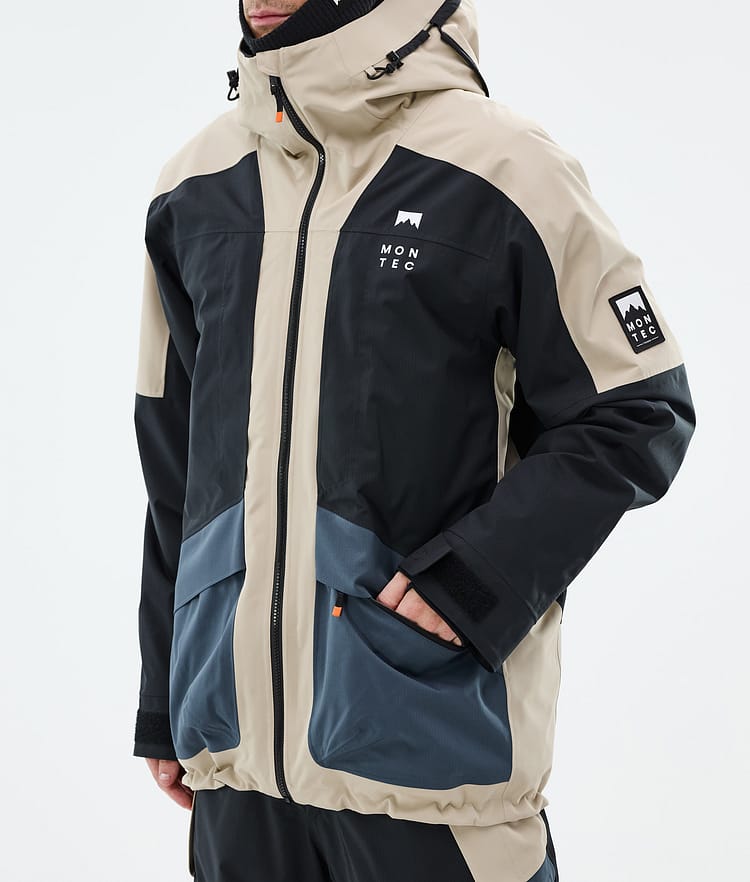 Montec Morpheus Snowboardjakke Herre Sand/Black/Metal Blue, Bilde 8 av 10