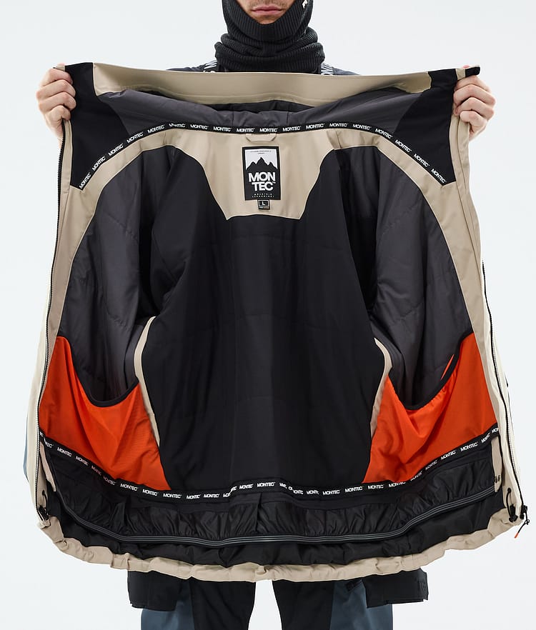 Montec Morpheus Snowboardjakke Herre Sand/Black/Metal Blue, Bilde 10 av 10
