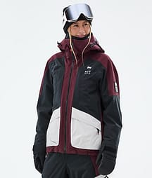 Montec Morpheus W 25 Snowboardjakke Dame Burgundy/Black/Light Grey