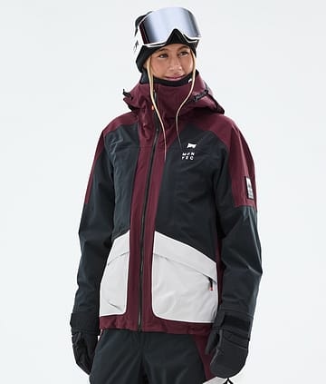 Montec Morpheus W Snowboardjakke Burgundy/Black/Light Grey