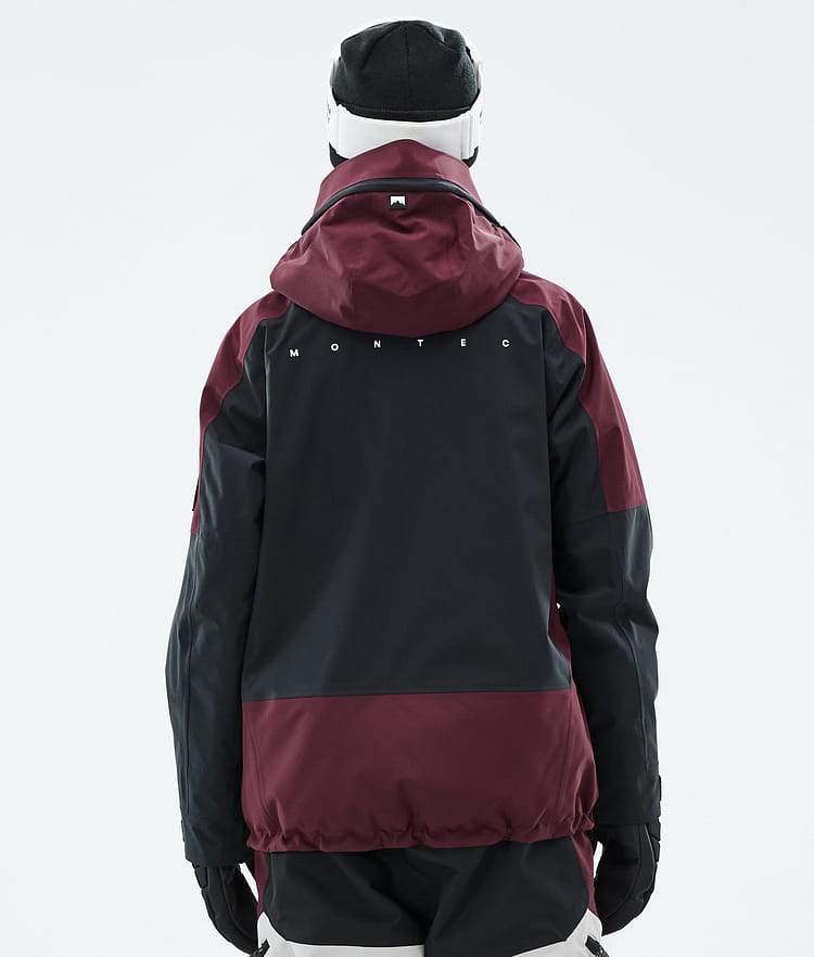 Montec Morpheus W Skijakke Dame Burgundy/Black/Light Grey, Bilde 7 av 10