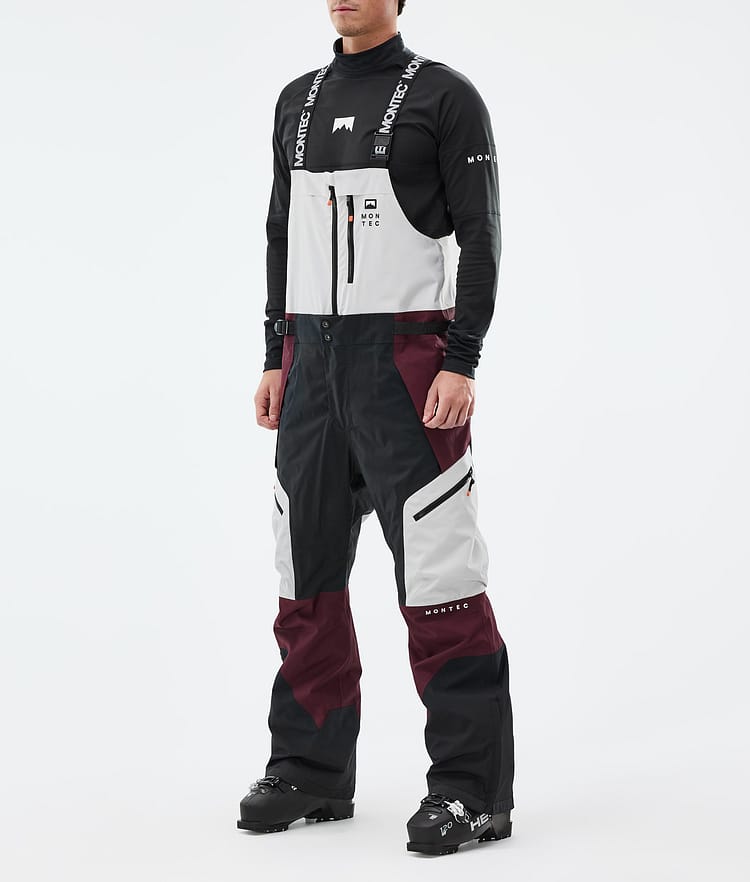 Montec Dozer Skibukse Herre Light Grey/Black/Burgundy, Bilde 1 av 6