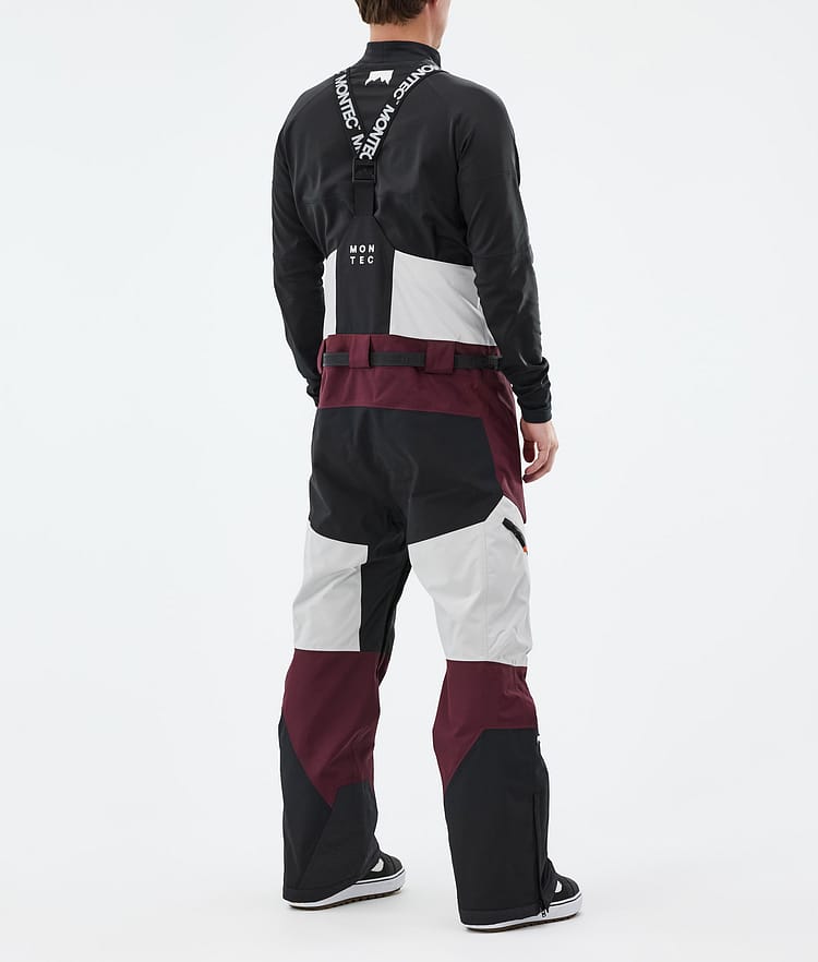 Montec Dozer Snowboardbukse Herre Light Grey/Black/Burgundy, Bilde 3 av 6