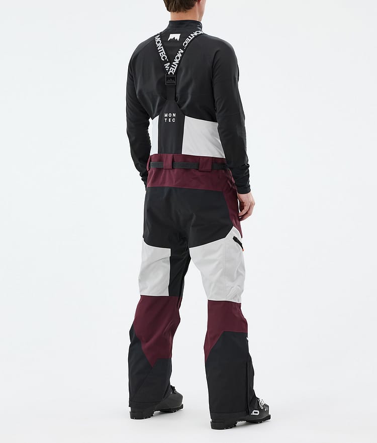 Montec Dozer Skibukse Herre Light Grey/Black/Burgundy, Bilde 3 av 6