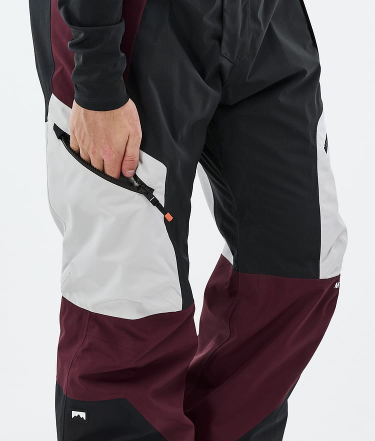 Montec Dozer Skibukse Herre Light Grey/Black/Burgundy, Bilde 6 av 6