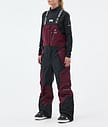 Montec Dozer W Snowboardbukse Dame Burgundy/Black