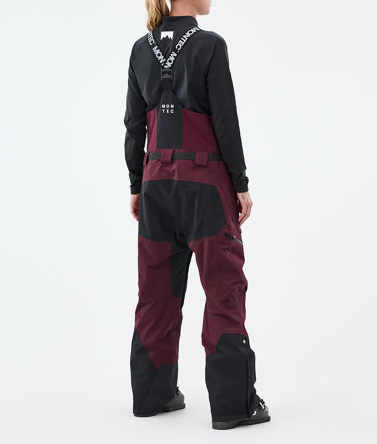 Montec Dozer W Skibukse Dame Burgundy/Black, Bilde 3 av 6