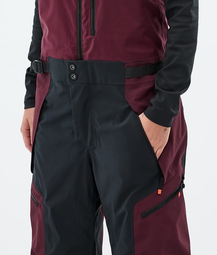 Montec Dozer W Snowboardbukse Dame Burgundy/Black, Bilde 4 av 6