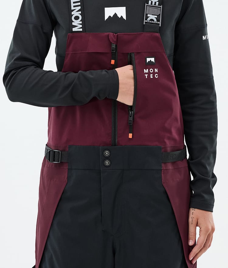 Montec Dozer W Skibukse Dame Burgundy/Black, Bilde 5 av 6