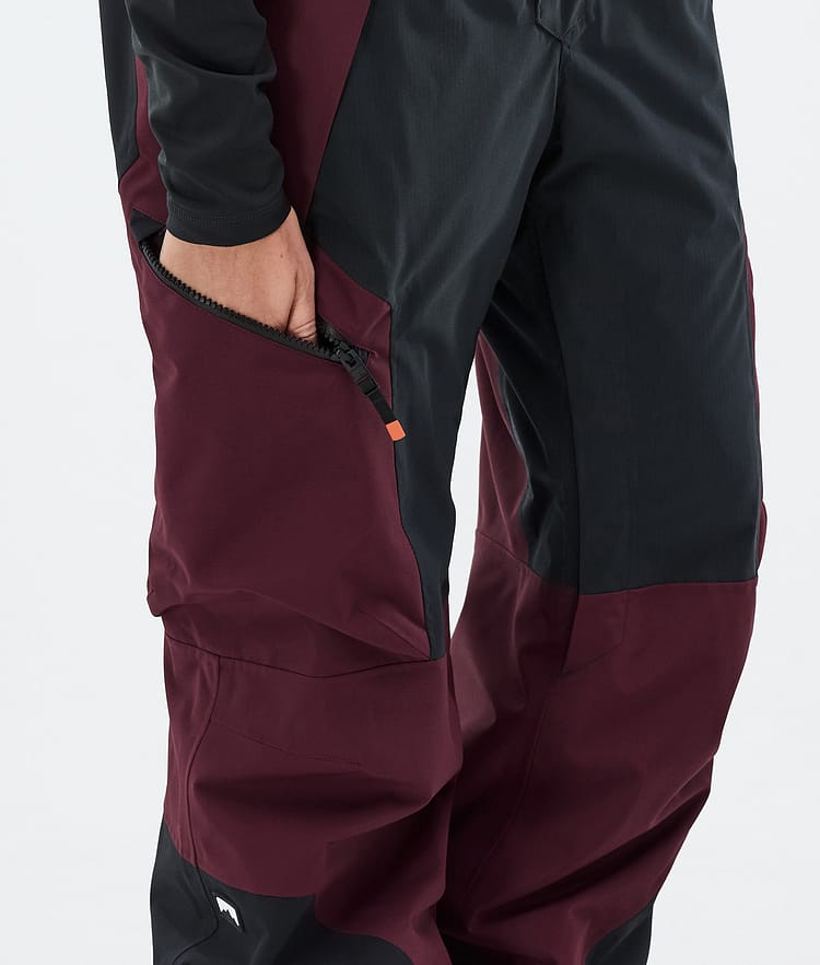 Montec Dozer W Skibukse Dame Burgundy/Black, Bilde 6 av 6