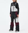 Montec Dozer W Snowboardbukse Dame Light Grey/Black/Burgundy