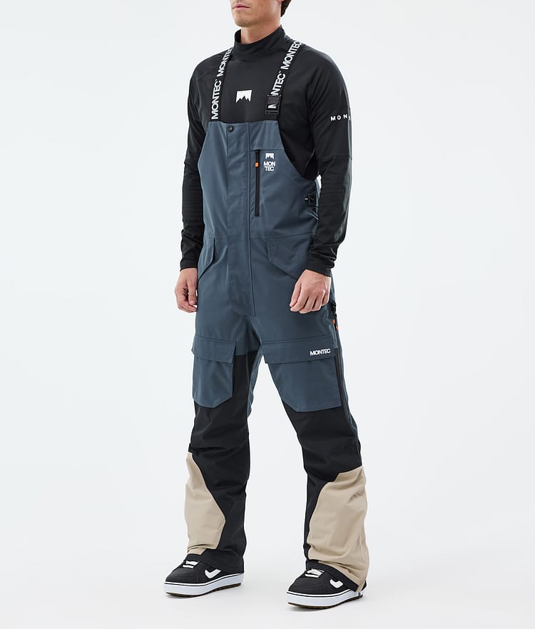 Montec Fawk Snowboardbukse Herre Metal Blue/Black/Sand, Bilde 1 av 6