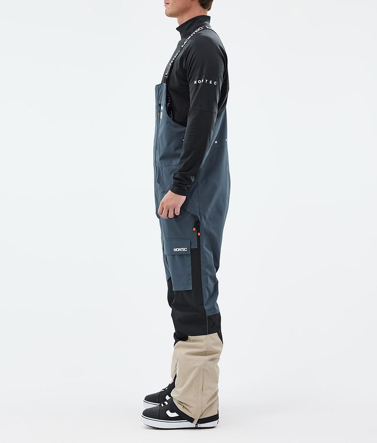 Montec Fawk Snowboardbukse Herre Metal Blue/Black/Sand, Bilde 2 av 6