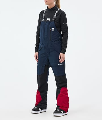 Montec Fawk W Snowboardbukse Dame Dark Blue/Black/Deep Red