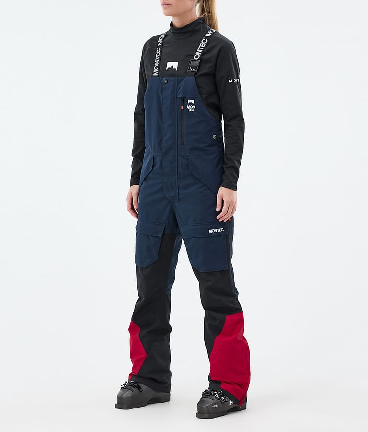 Montec Fawk W Skibukse Dame Dark Blue/Black/Deep Red, Bilde 1 av 6