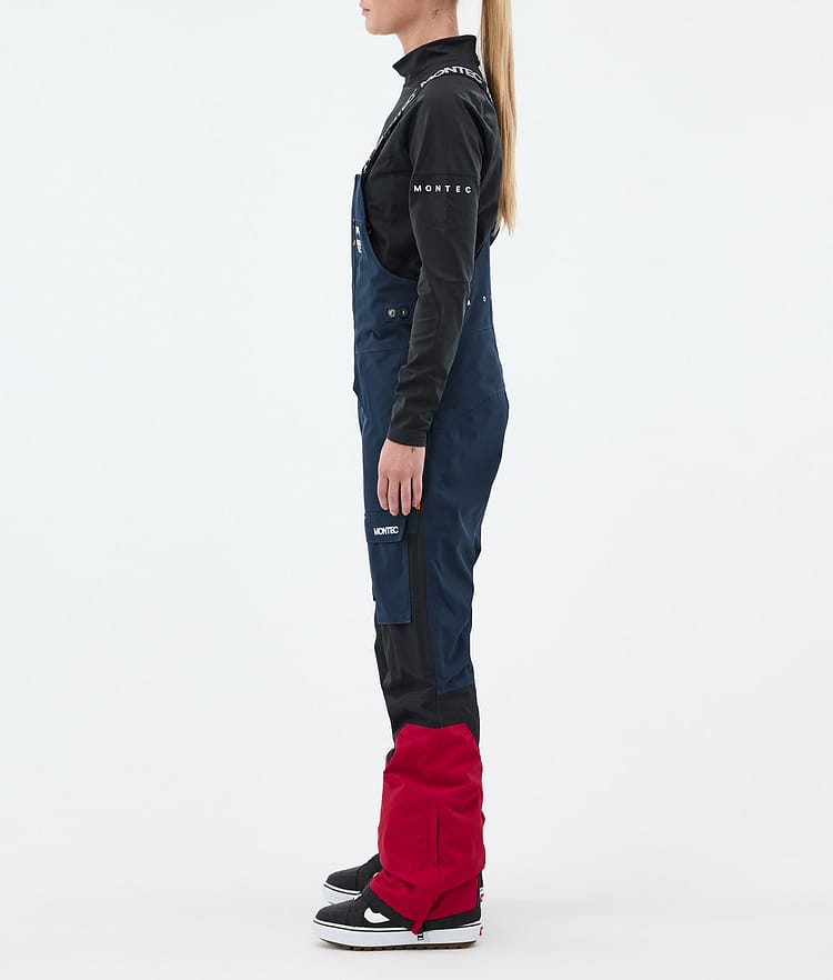 Montec Fawk W Snowboardbukse Dame Dark Blue/Black/Deep Red, Bilde 2 av 6