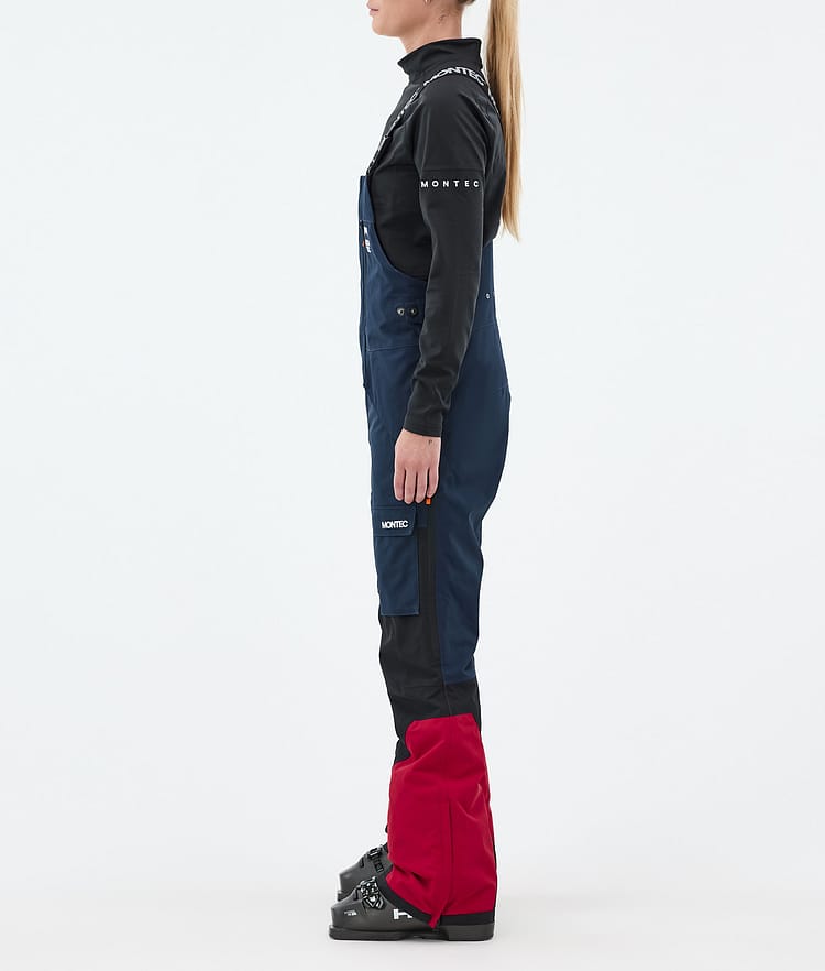 Montec Fawk W Skibukse Dame Dark Blue/Black/Deep Red, Bilde 2 av 6