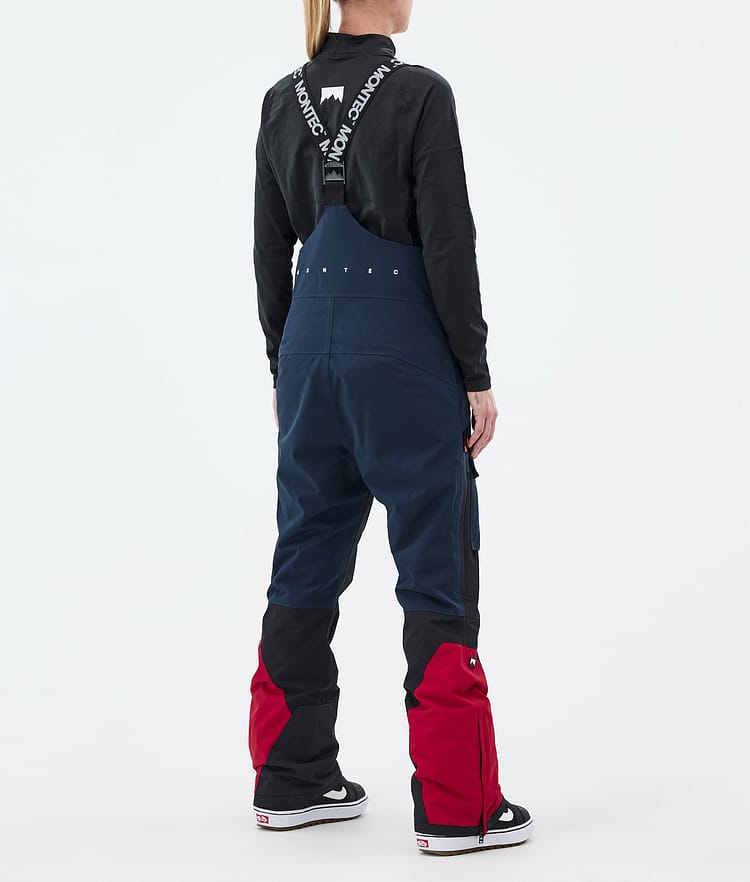 Montec Fawk W Snowboardbukse Dame Dark Blue/Black/Deep Red, Bilde 3 av 6