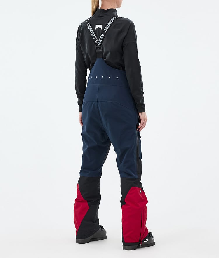 Montec Fawk W Skibukse Dame Dark Blue/Black/Deep Red, Bilde 3 av 6