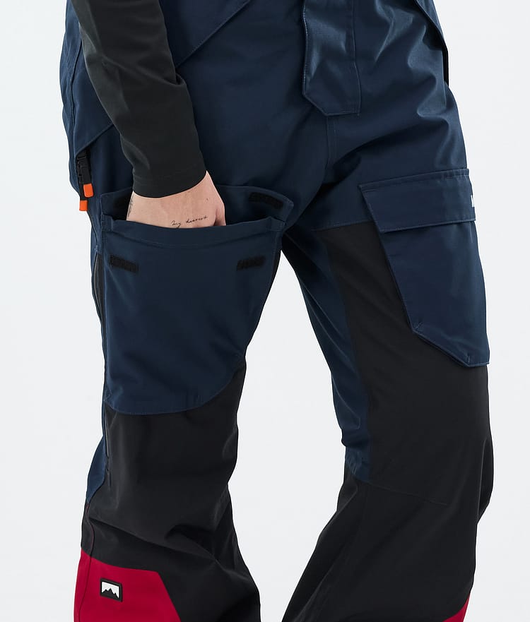 Montec Fawk W Skibukse Dame Dark Blue/Black/Deep Red, Bilde 6 av 6