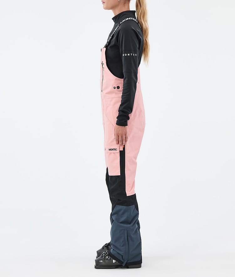 Montec Fawk W Skibukse Dame Soft Pink/Black/Metal Blue, Bilde 3 av 7