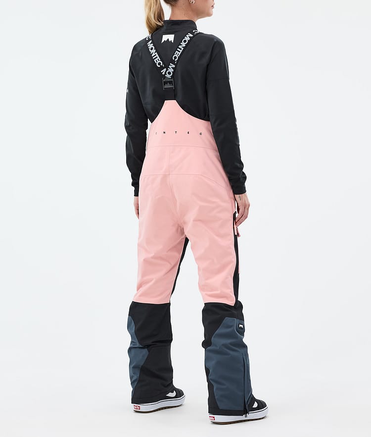 Montec Fawk W Snowboardbukse Dame Soft Pink/Black/Metal Blue, Bilde 4 av 7