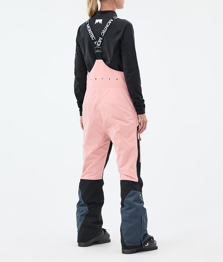 Montec Fawk W Skibukse Dame Soft Pink/Black/Metal Blue, Bilde 4 av 7