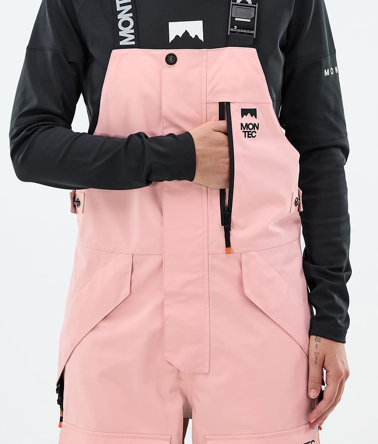 Montec Fawk W Snowboardbukse Dame Soft Pink/Black/Metal Blue, Bilde 6 av 7