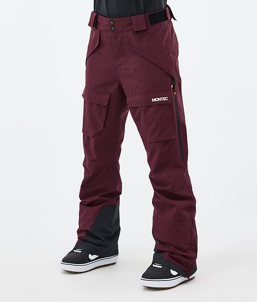 Montec Kirin W Snowboardbukse Dame Burgundy