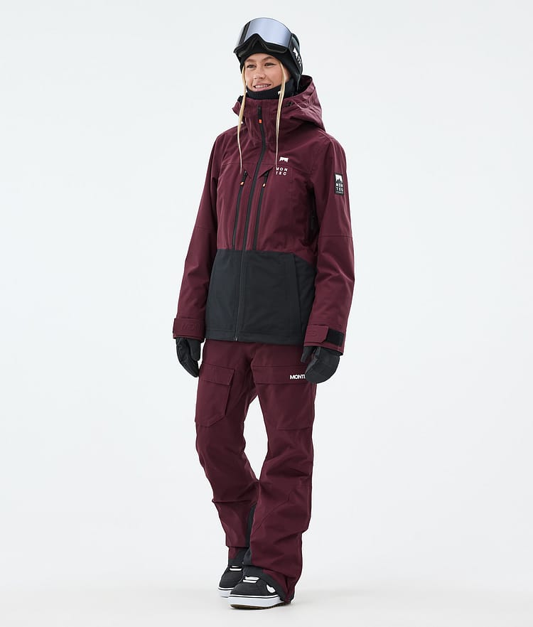 Montec Kirin W Snowboardbukse Dame Burgundy, Bilde 2 av 6