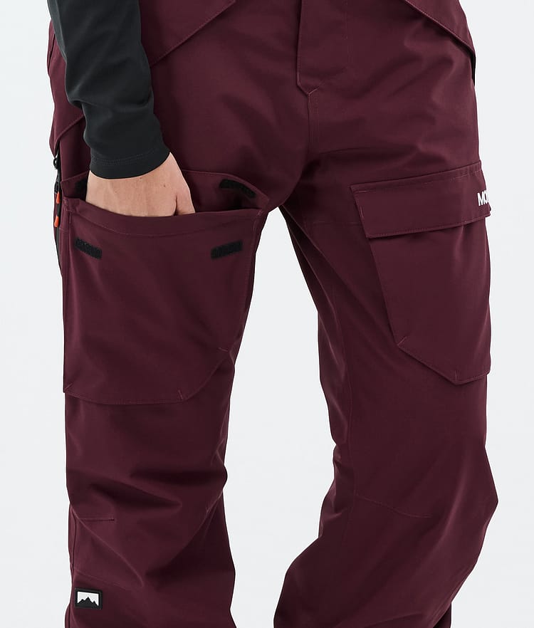 Montec Kirin W Snowboardbukse Dame Burgundy, Bilde 5 av 5