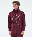 Dope Snuggle Superundertøy overdel Herre 2X-Up Burgundy