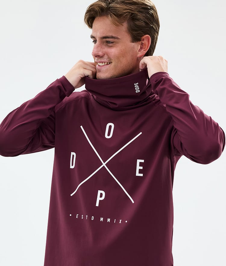Dope Snuggle Superundertøy overdel Herre 2X-Up Burgundy, Bilde 2 av 7