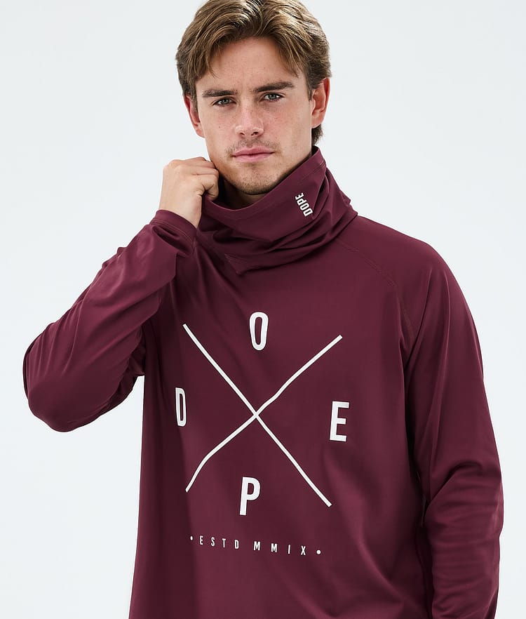 Dope Snuggle Superundertøy overdel Herre 2X-Up Burgundy, Bilde 2 av 7