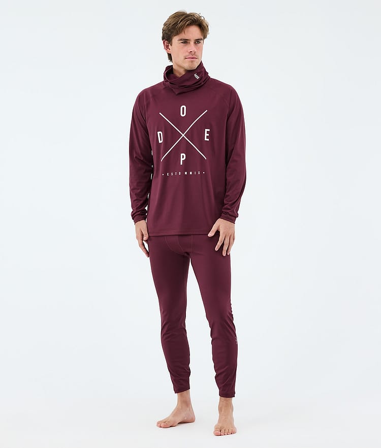 Dope Snuggle Superundertøy overdel Herre 2X-Up Burgundy, Bilde 3 av 7