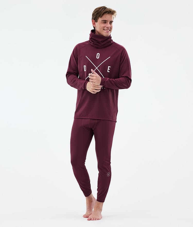 Dope Snuggle Superundertøy overdel Herre 2X-Up Burgundy, Bilde 3 av 7