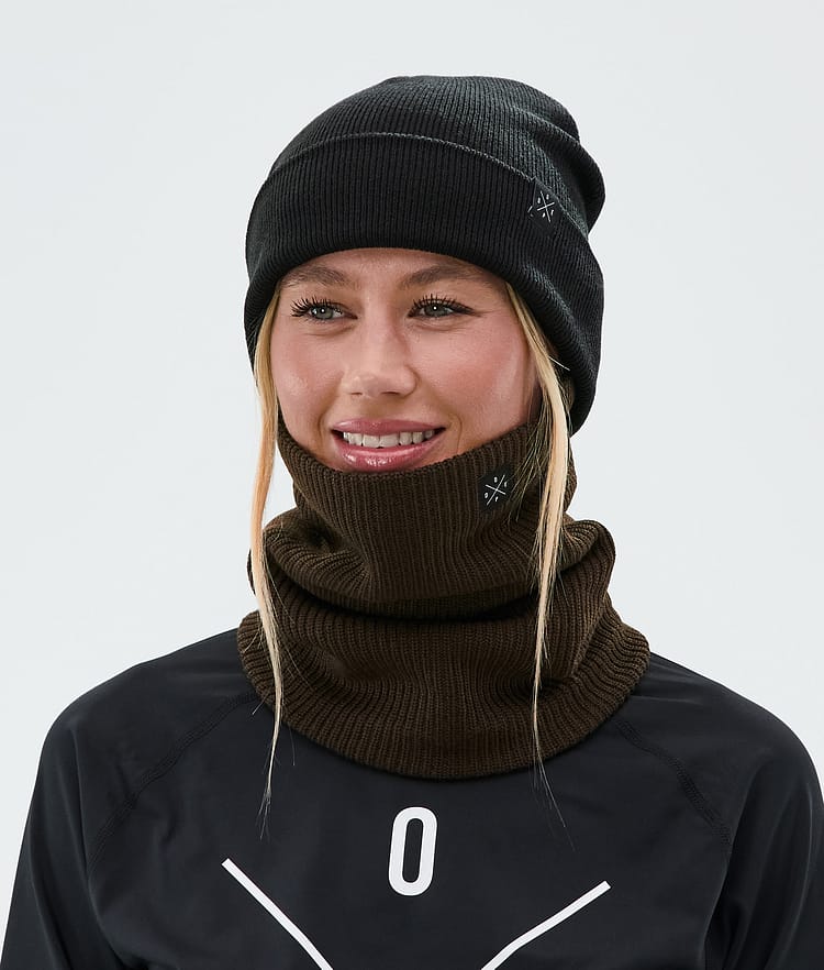 Dope 2X-Up Knitted Ansiktsmasker Dark Brown, Bilde 3 av 3