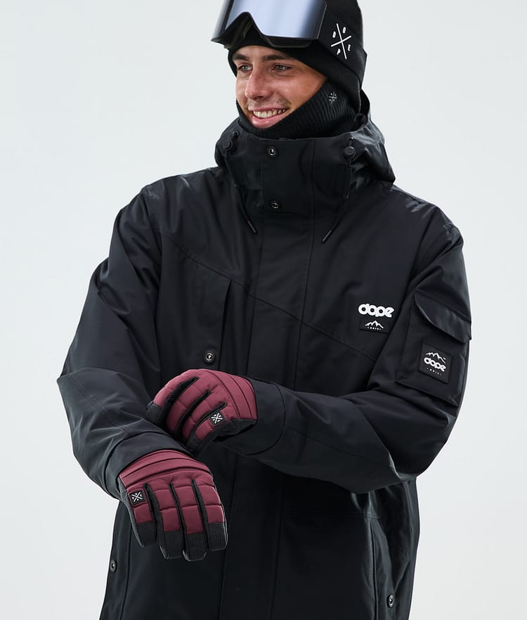 Dope Ace Skihansker Burgundy, Bilde 4 av 4