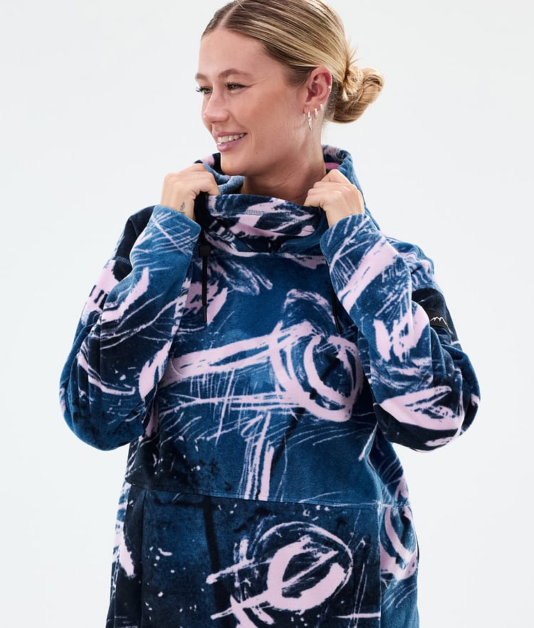 Dope Cozy II W Fleecegenser Dame Carvings Pink, Bilde 2 av 7